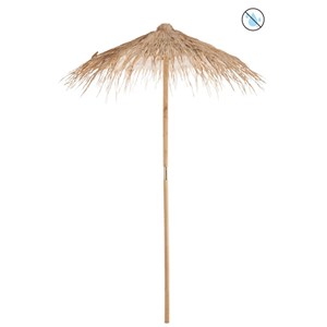 Parasol bois - roseau&nbsp;rotin&nbsp;bambu nature