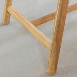 Lot table haute + 2 bancs en acacia