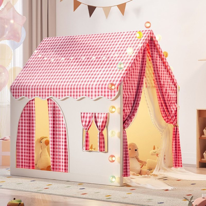 Tente maison de jeu d'intérieur rose