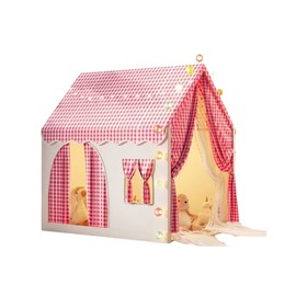 Tente maison de jeu d'intérieur jaune