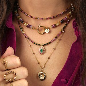 Collier choker igua - prune