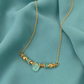 Collier stina - vert doré
