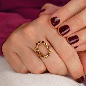 Bague milan - prune