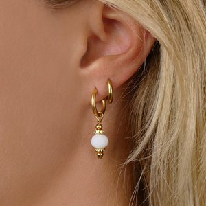 Boucles d'oreilles bliss blanches