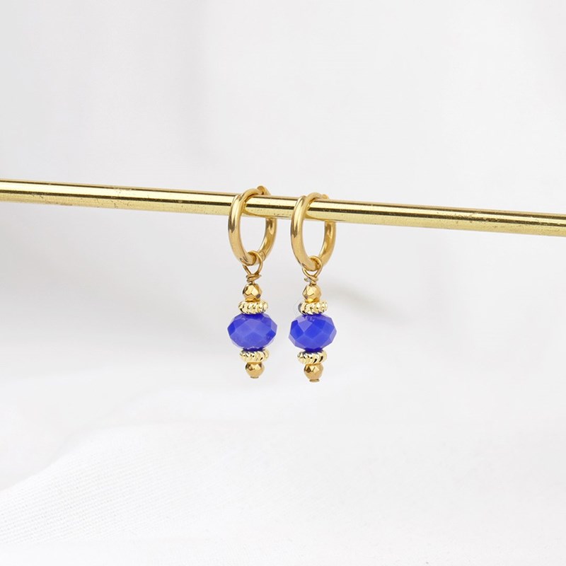 Manoline - Boucles d'oreilles bliss bleues