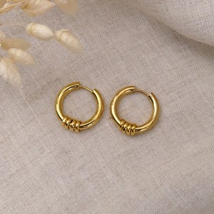 Boucles d'oreilles adrian dorées