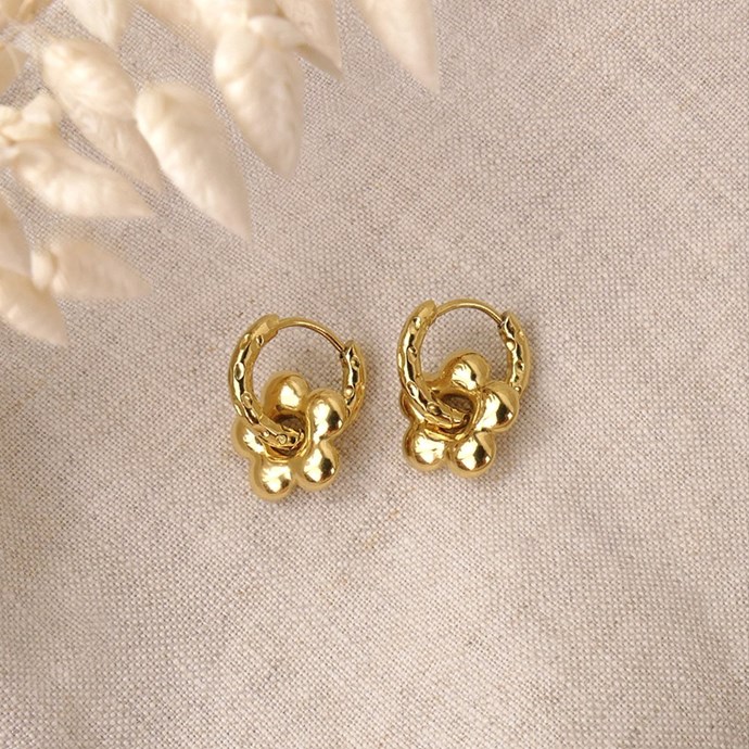 Boucles d’oreilles Camélia main image 0