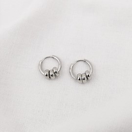 Boucles hoop anneaux - argenté