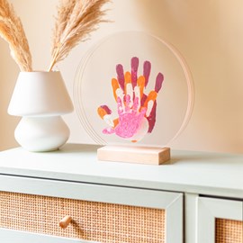 Kit empreinte de mains 4 pers. Nacré