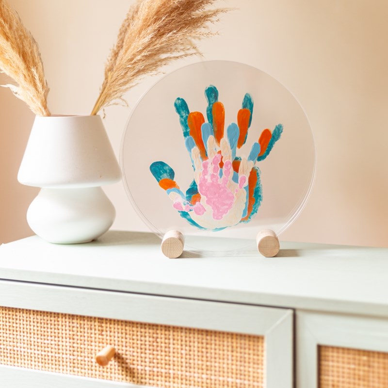 Kit empreinte de mains 5 pers. Pastel