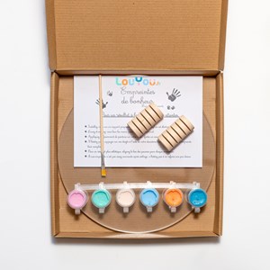 Kit empreinte de mains 5 pers. Pastel