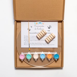 Kit empreinte de mains 4 pers. Pastel