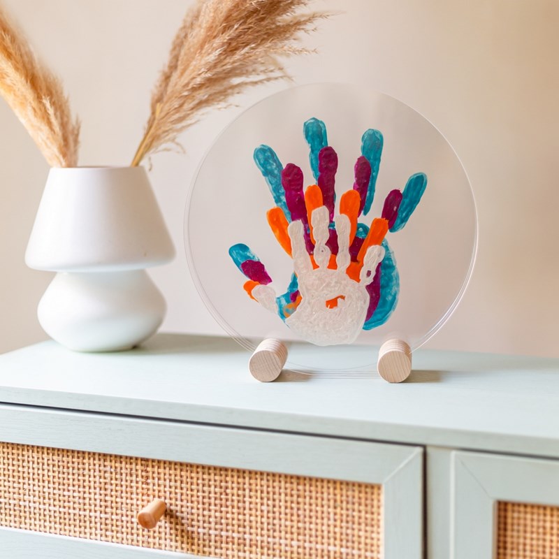 Kit empreinte de mains 4 pers. Nacré