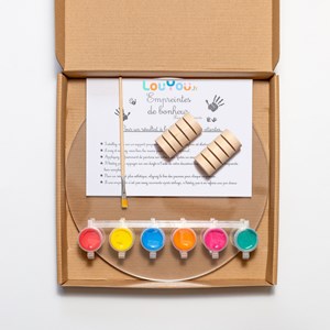 Kit empreinte de mains famille de 4 peps