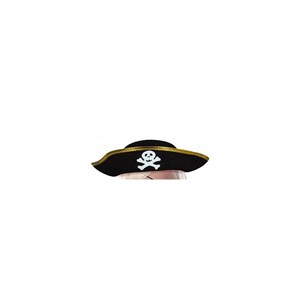 Chapeau pirate enfant feutre noir