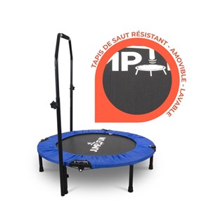 Mini trampoline fitness double barre jum