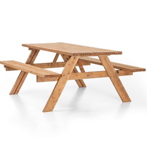 Table pique-nique bois pliante – brun