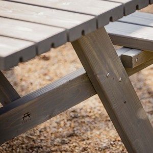 Table pique-nique bois pliante – gris