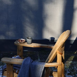 Chaise de jardin adirondack – brun