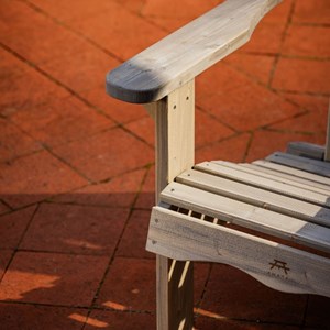 Chaise de jardin adirondack – gris