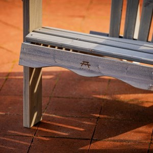 Chaise de jardin adirondack – gris