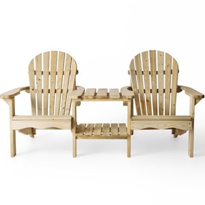 Banc double adirondack bois – vert