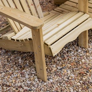 Banc double adirondack bois – vert