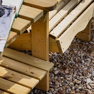 Banc double adirondack bois – vert