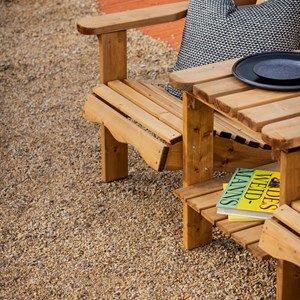 Banc double adirondack bois – brun