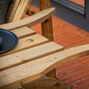 Banc double adirondack bois – brun