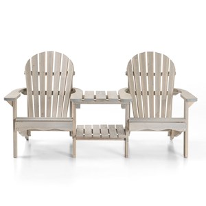 Banc double adirondack bois – gris