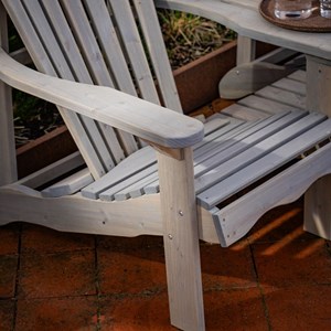 Banc double adirondack bois – gris