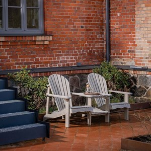 Banc double adirondack bois – gris