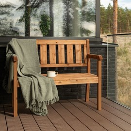 Banc de jardin 3 places – brun