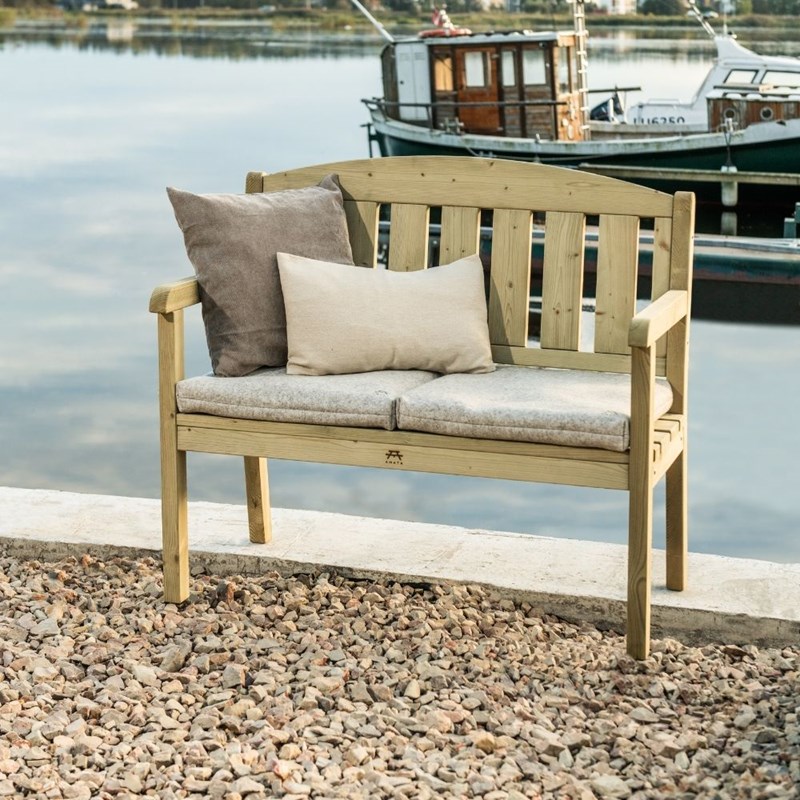 Banc de jardin 2 places – gris