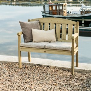 Banc de jardin 2 places – gris