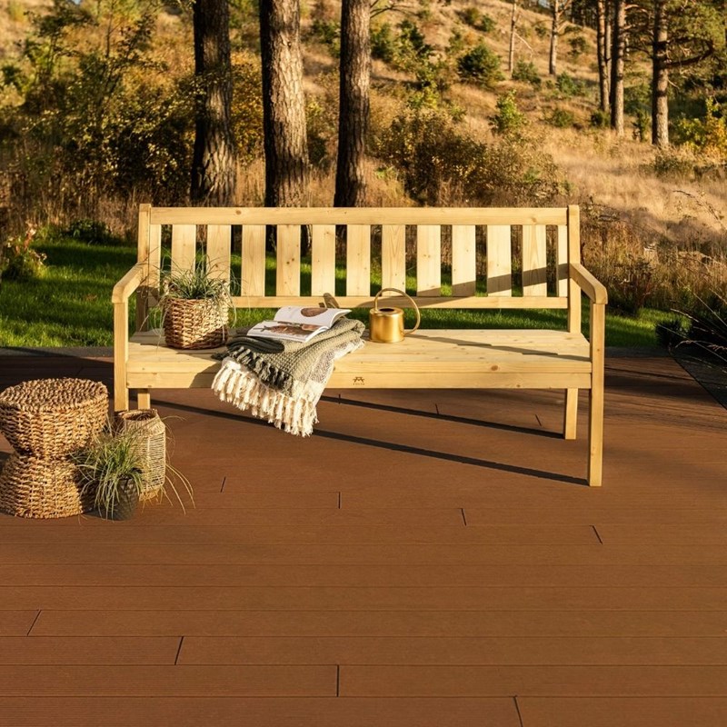 Banc de jardin 3 places large – vert