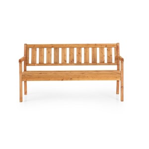 Banc de jardin 3 places large – brun