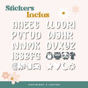 3 cubes 5x5cm + 47 stickers blancs