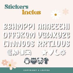 4 cubes 5x5cm + 55 stickers blancs