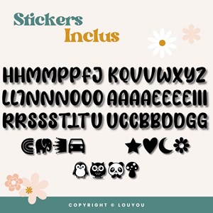 5 cubes 5x5cm + 66 stickers noirs