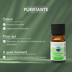 Synergie d'huile essentielle purifiante