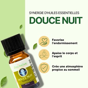 Synergie d'huile essentielle douce nuit
