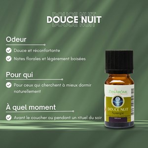 Synergie d'huile essentielle douce nuit