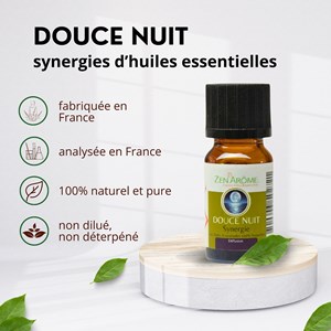 Synergie d'huile essentielle douce nuit