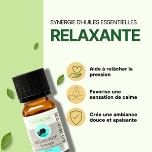 Synergie d'huile essentielle relaxante