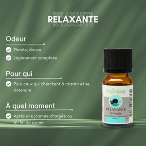 Synergie d'huile essentielle relaxante