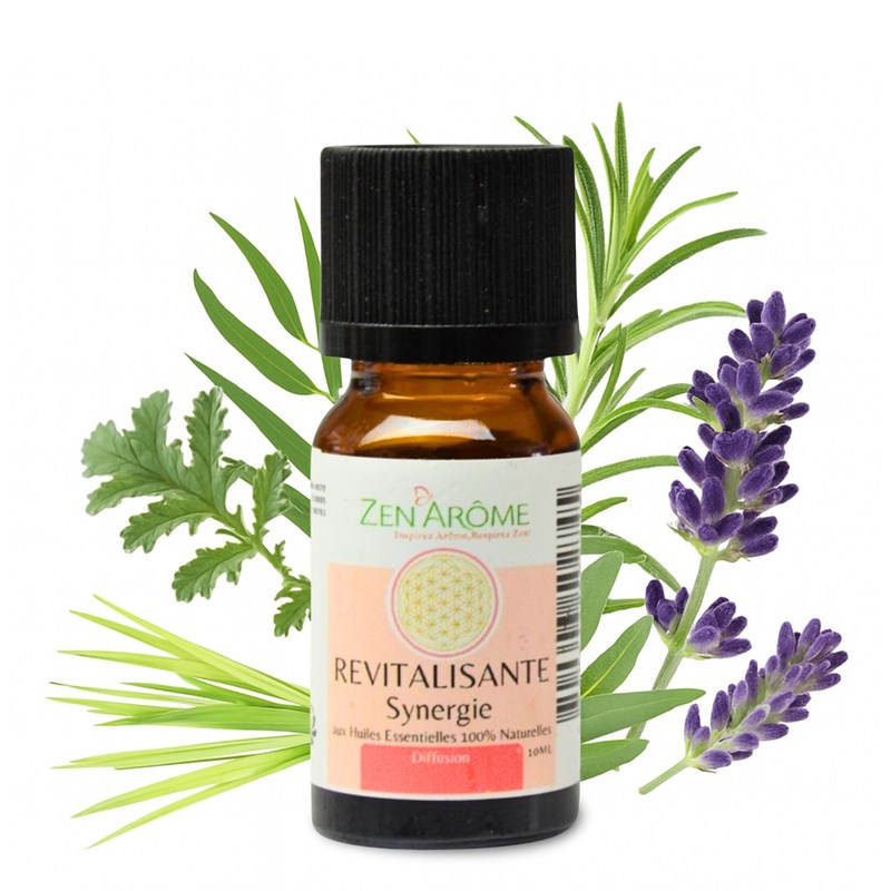 Synergie d'huile essentielle revitalisante