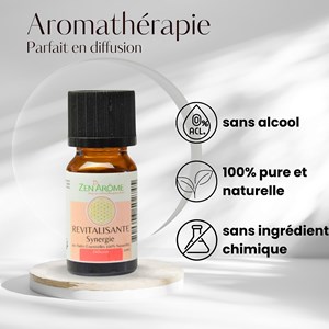 Synergie d'huile essentielle revitalisante
