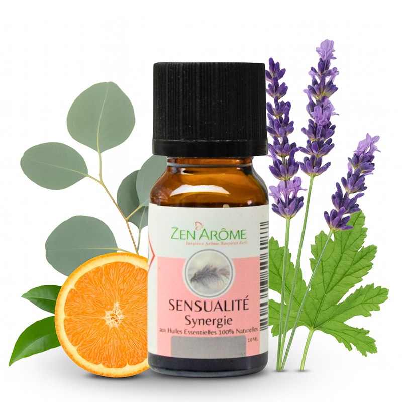 Synergie d'huile essentielle sensualité